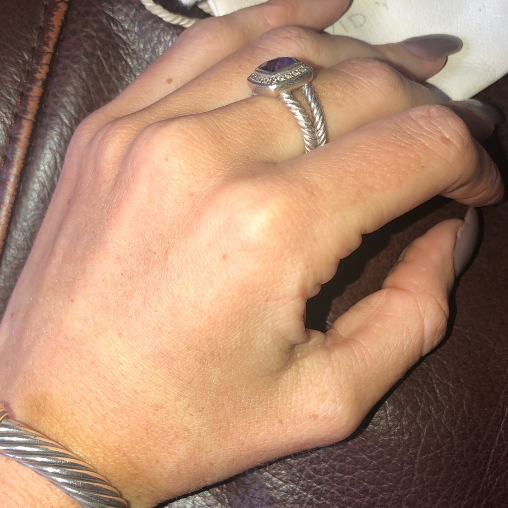 David Yurman amethyst cable ring - Picture 4 of 8